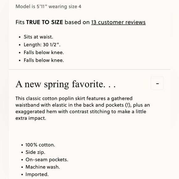 NWT J CREW Contrast-stitch midi skirt in cotton poplin in dark navy - Picture 8 of 9